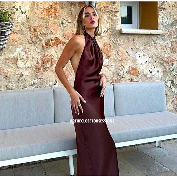 ZARA BLOGGER FAVE!!! Flowy Long Dress NWT LAST ONE!!! - Picture 8 of 16